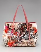 Jimmy Choo Scarlet Painted Icon Tote, Large - Lyst
