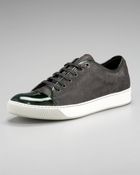 Lanvin Washed Leather Sneaker - Lyst
