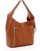 MICHAEL Michael Kors Crossby Large Shoulder Bag, Luggage - Lyst