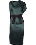 Lanvin Drape Dress - Lyst