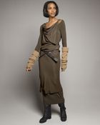 Donna Karan New York Stretch Double-layer Dress - Lyst