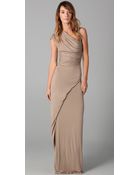 Mason by Michelle Mason Asymmetric Stretch-jersey Gown - Lyst