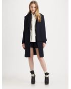 3.1 Phillip Lim Single-breasted Coat with Detachable Scarf - Lyst