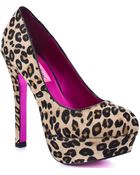Betsey Johnson Diskkol - Leopard - Lyst