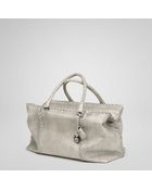 Bottega Veneta Stone Python Brick Bag - Lyst