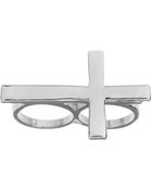 ASOS Collection Asos Double Finger Cross Ring - Lyst
