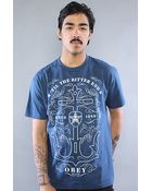 Obey The Til The Bitter End Basic Tee in Patrol Blue - Lyst