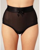 Bordelle Elastic Mesh High Waisted Briefs - Lyst