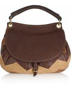 Miu Miu Patchwork Leather Shoulder Bag - Lyst