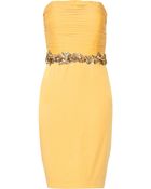 Robert Rodriguez Embellished Silk-blend Dress - Lyst