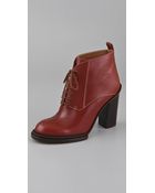 Derek Lam Fede Lace Up Booties - Lyst