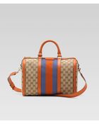 Gucci Vintage Web Medium Boston Bag - Lyst