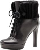 Gucci Lara High-heel Lace-up Platform Bootie - Lyst