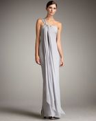 Notte By Marchesa Draped Embellished Gown - Lyst