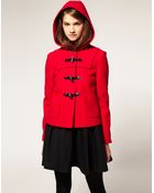 ASOS Collection Asos Short Wool Duffle Coat - Lyst