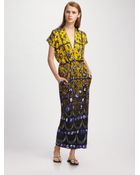 Jean Paul Gaultier Cameo-printed Long Jersey Dress - Lyst
