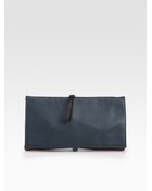 Jil Sander Leather Clutch - Lyst