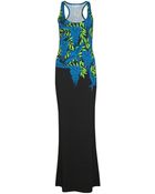 Jonathan Saunders Racer Back Bird Print Maxi Dress - Lyst