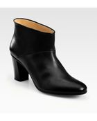Maison Martin Margiela Leather Round Toe Ankle Boots - Lyst