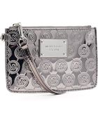 MICHAEL Michael Kors Jet Set Monogram Small Wristlet - Lyst