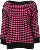 Topshop Knitted Patterned Jumper - Lyst