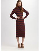 Marc By Marc Jacobs Marlo Stripe Interlock Dress - Lyst