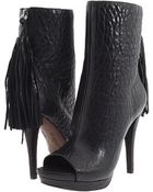 Vera Wang Lavender Peep-toe Ankle Boot - Lyst