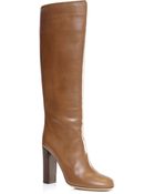 Chloé Leather Knee-high Boots - Lyst