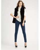 Milly Knitted Rabbit Fur Vest - Lyst