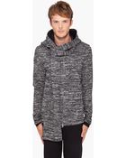3.1 Phillip Lim Hooded Knit Zip Sweater - Lyst