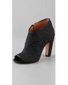Maison Martin Margiela Woven Rubber Open Toe Booties - Lyst