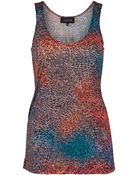 Saloni Printed Tank Top - Lyst