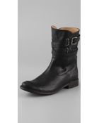 Frye Shirley Strappy Short Boots - Lyst
