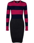Markus Lupfer Trinity Stripe Eva Dress - Lyst