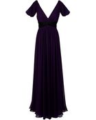 Notte By Marchesa Knotted Shoulder Gown - Lyst