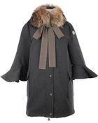 Moncler X Sacai Coating Wool Coat - Lyst