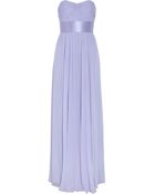 Notte By Marchesa Strapless Silk-chiffon Gown - Lyst