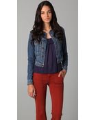 Textile Elizabeth And James Collarless Sid Jacket - Lyst
