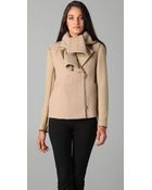 3.1 Phillip Lim Scarf Collar Coat with Removable Sleeves - Lyst