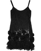 Anna Sui Sequined Tulle Dress - Lyst