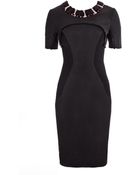 Matthew Williamson Panelled Stretch Tailoring Shift Dress - Lyst