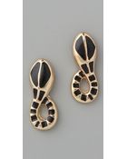 Belle Noel Snake Stud Earrings - Lyst