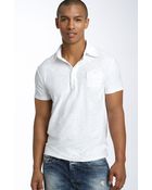 Diesel Tev Extra Trim Fit Slub Polo - Lyst