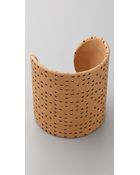 Maison Martin Margiela Leather and Brass Cuff - Lyst