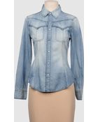 Stefanel Denim Shirts - Lyst
