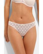 Betsey Johnson Bubble Mesh Low Rise Thong - Lyst
