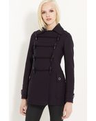 Burberry Brit Toggle Front Coat - Lyst