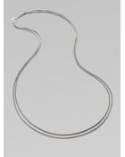 David Yurman Sterling Silver Box Chain Necklace - Lyst