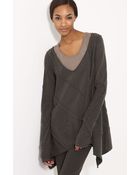 Donna Karan New York Collection Reverse Seam Sweater - Lyst