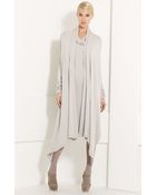 Donna Karan New York Collection Draped Jersey Cozy - Lyst